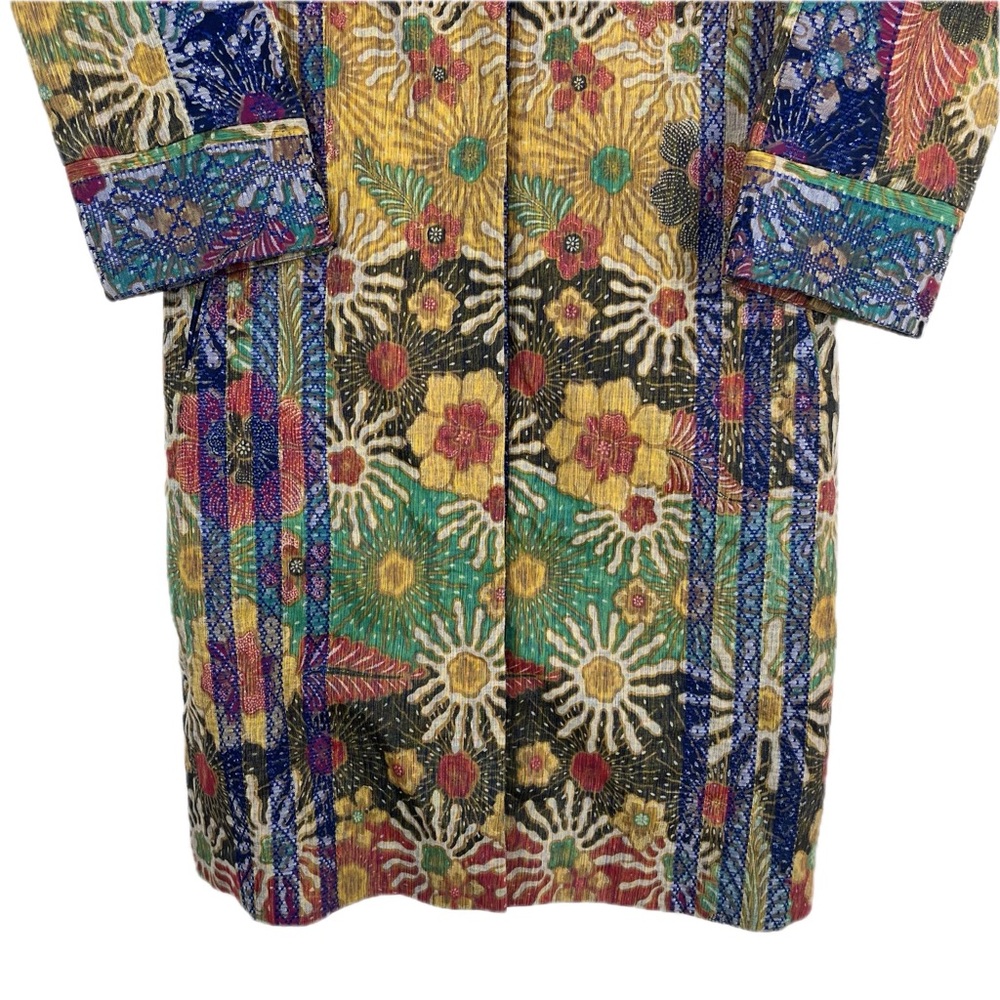 Batik Rendy Floral Patchwork Artisan Boho Jacket … - image 4